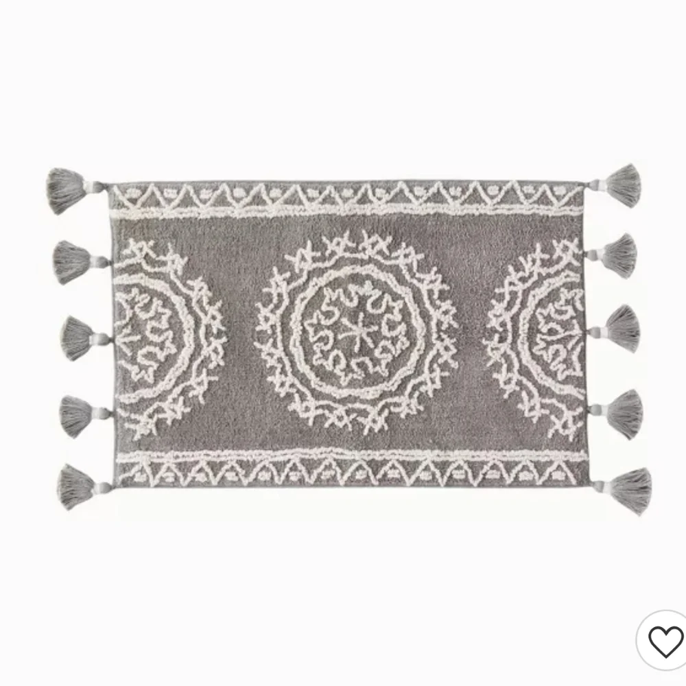 Medallia Bath Rug Gray - SKL Home